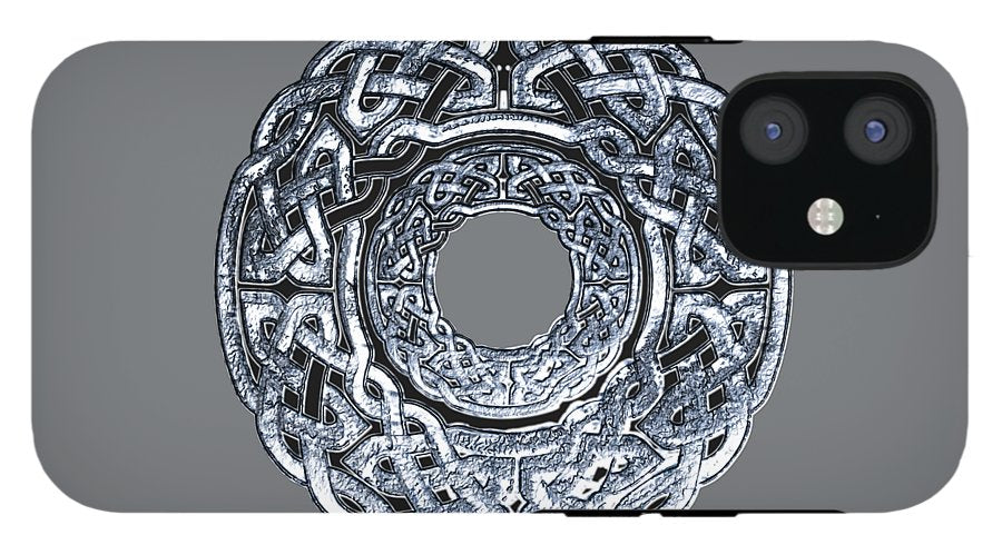 Silver Celtic Knot Circle - Phone Case