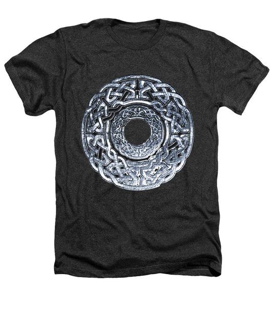 Silver Celtic Knot Circle - Heathers T-Shirt