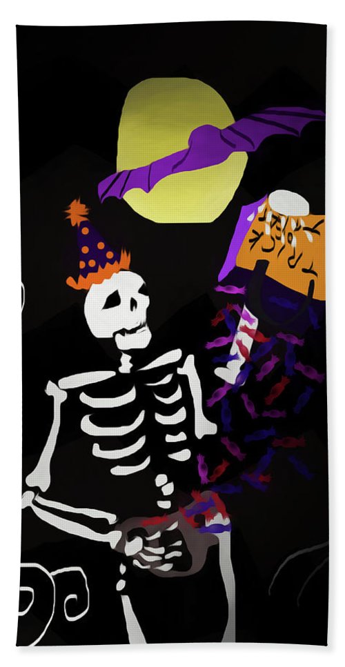 Skeleton Candy - Beach Towel