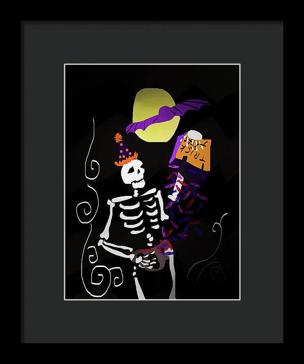 Skeleton Candy - Framed Print