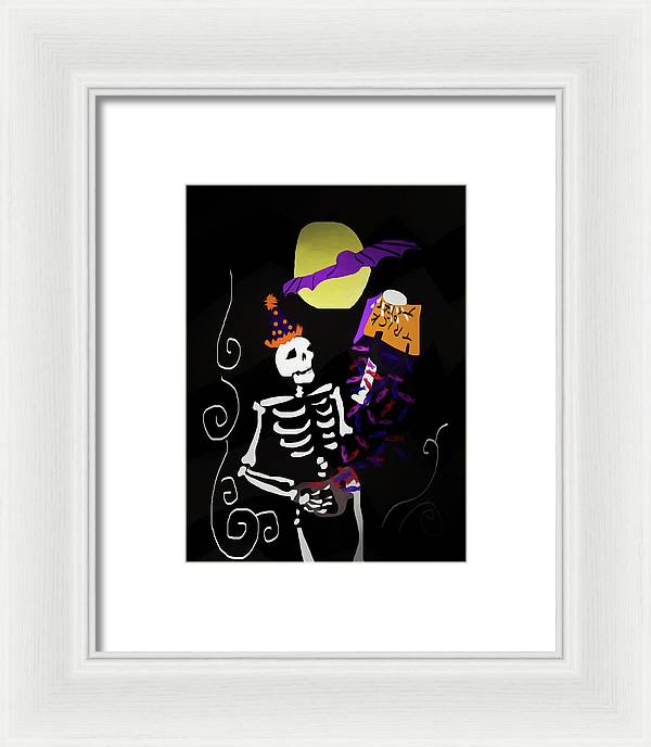 Skeleton Candy - Framed Print