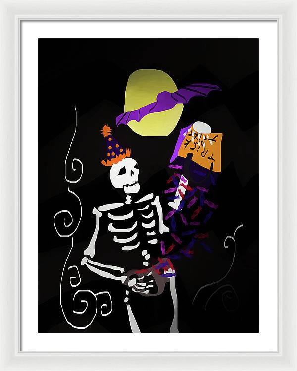 Skeleton Candy - Framed Print