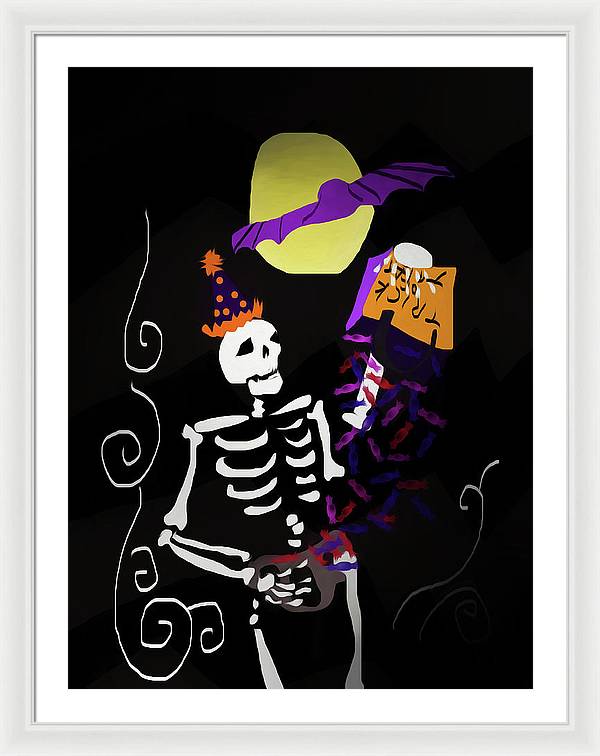 Skeleton Candy - Framed Print