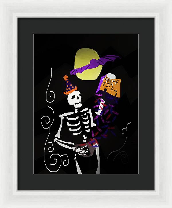 Skeleton Candy - Framed Print