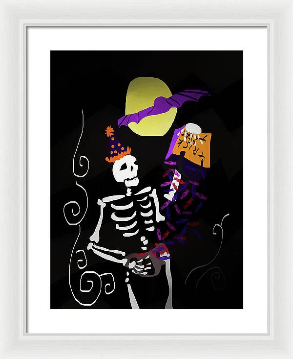 Skeleton Candy - Framed Print