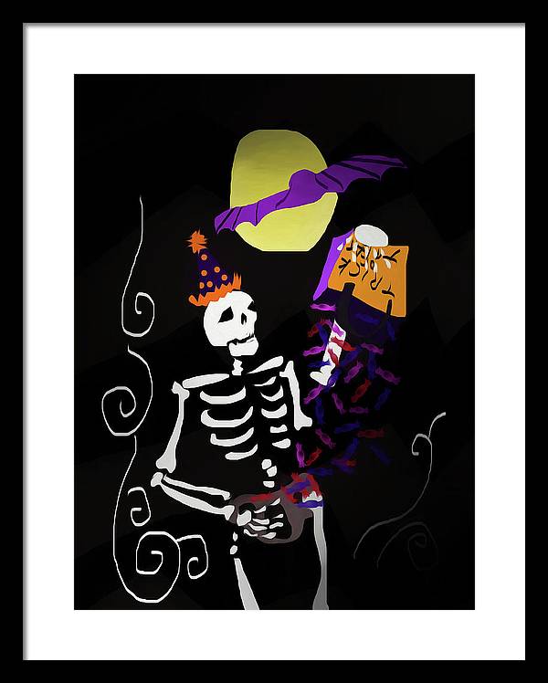 Skeleton Candy - Framed Print