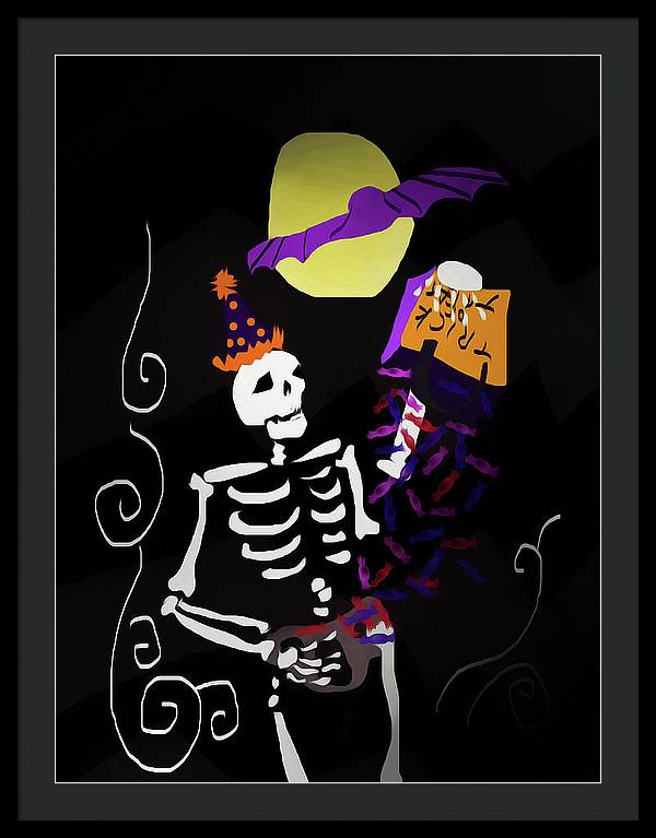 Skeleton Candy - Framed Print