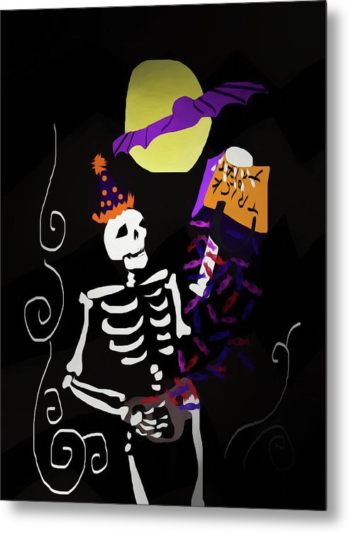 Skeleton Candy - Metal Print