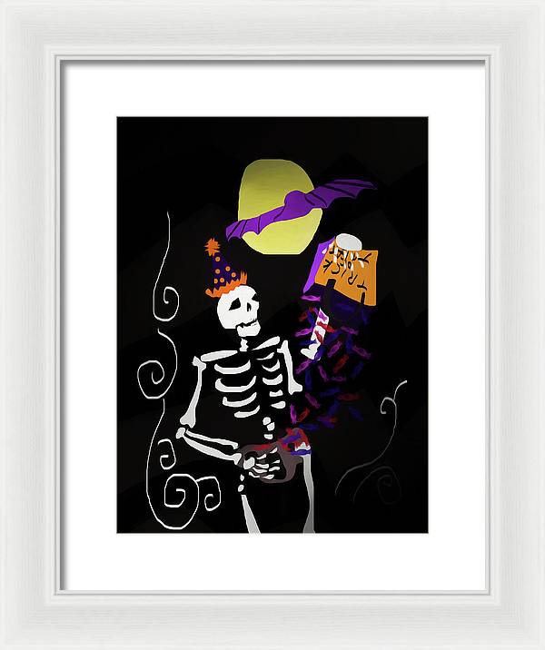 Skeleton Candy - Framed Print