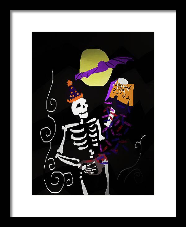 Skeleton Candy - Framed Print