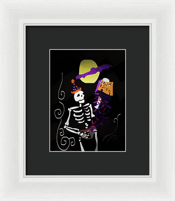 Skeleton Candy - Framed Print