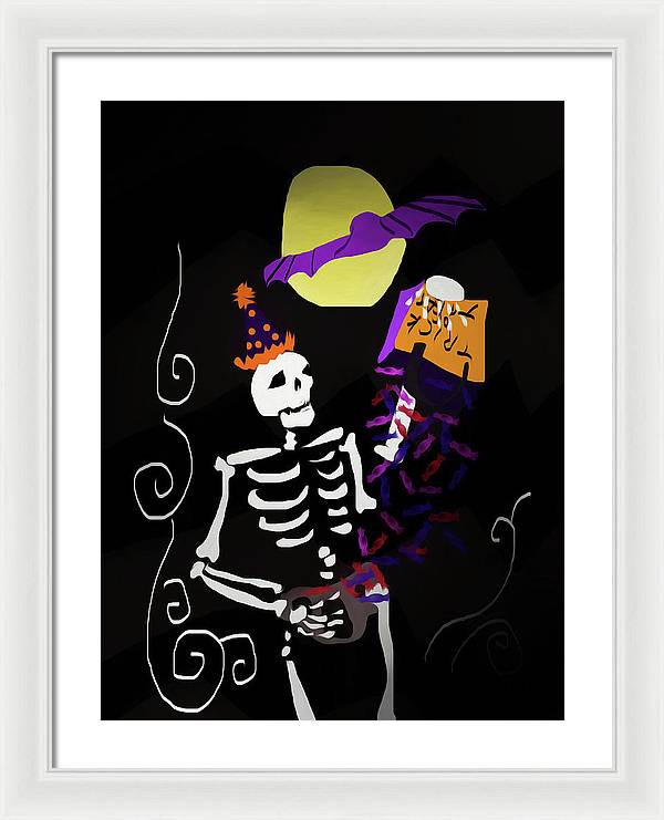 Skeleton Candy - Framed Print