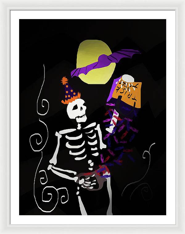 Skeleton Candy - Framed Print