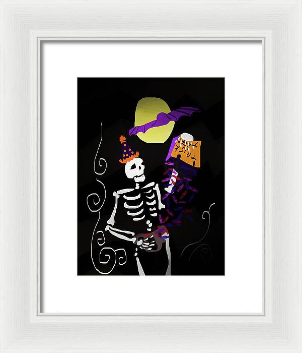 Skeleton Candy - Framed Print