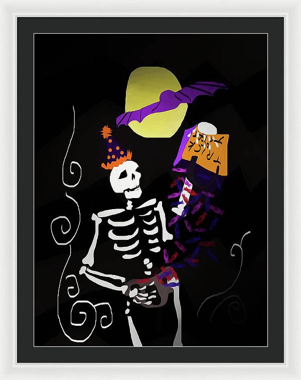 Skeleton Candy - Framed Print