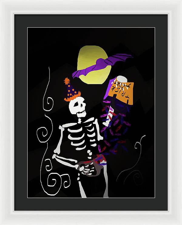 Skeleton Candy - Framed Print