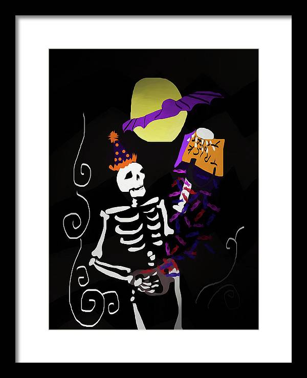 Skeleton Candy - Framed Print