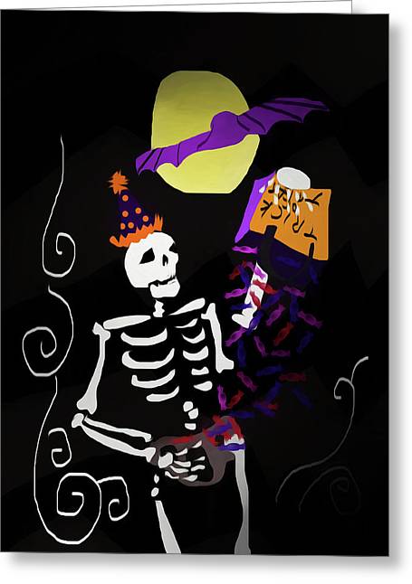 Skeleton Candy - Greeting Card
