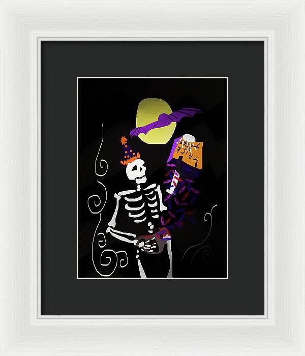 Skeleton Candy - Framed Print