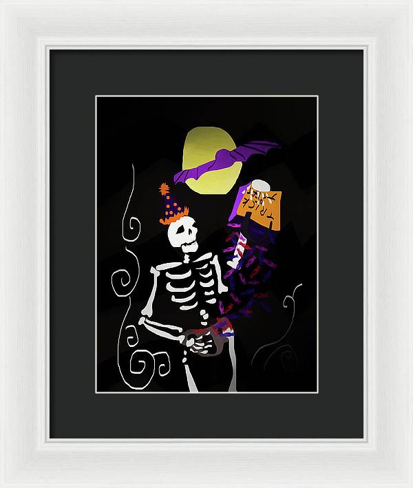 Skeleton Candy - Framed Print