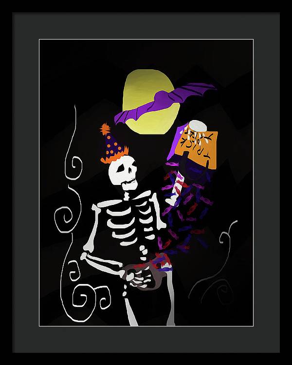 Skeleton Candy - Framed Print