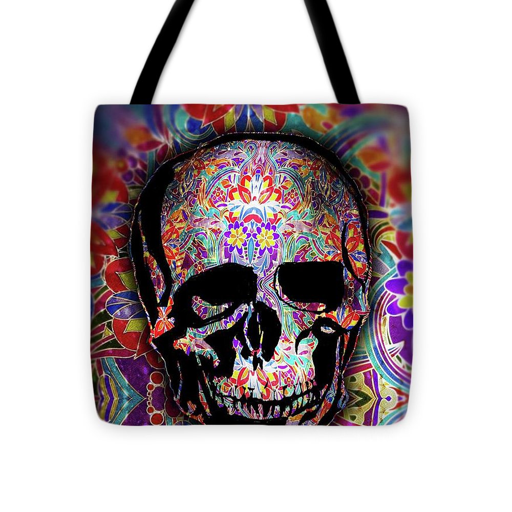 Skull With Sparkle Pattern - Tote Bag