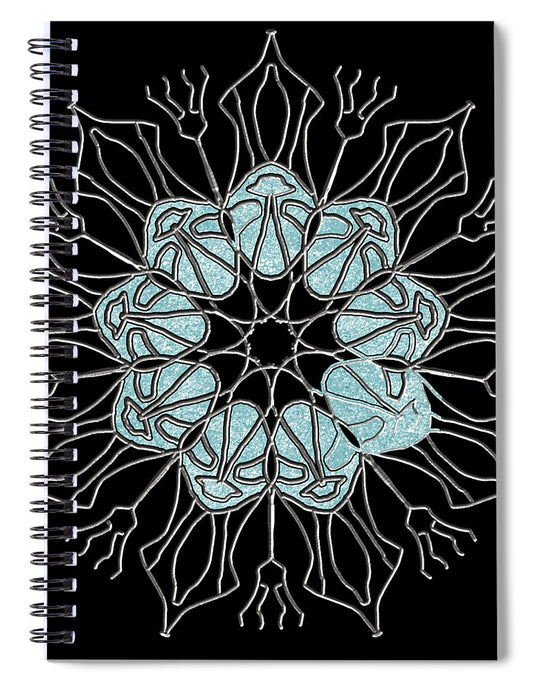 Snowflake Mandala - Spiral Notebook