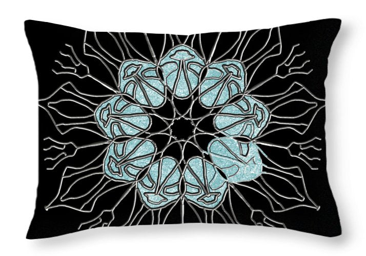 Snowflake Mandala - Throw Pillow