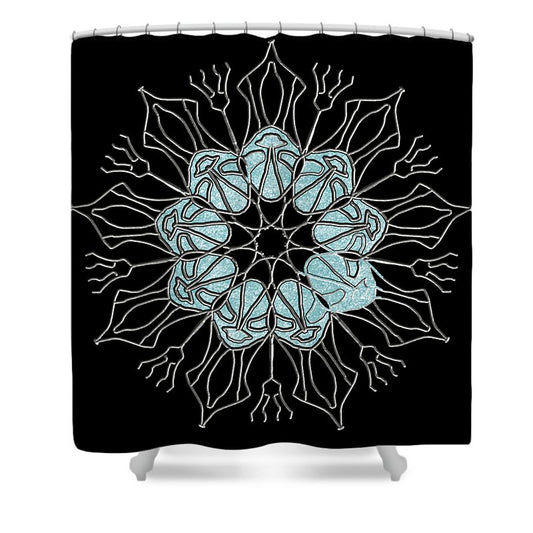 Snowflake Mandala - Shower Curtain