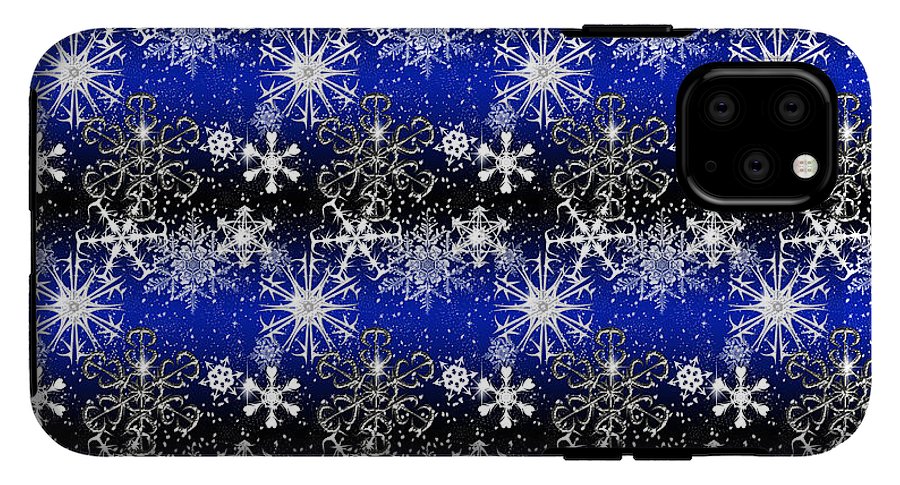 Snowflakes At Night - Phone Case