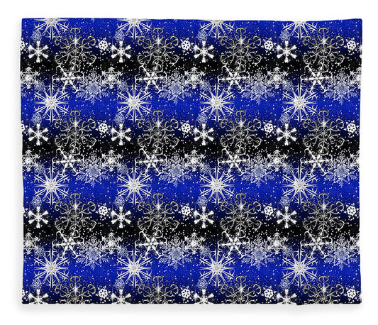 Snowflakes At Night - Blanket