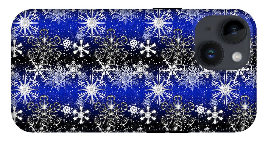 Snowflakes At Night - Phone Case