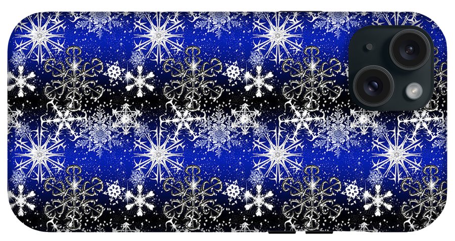 Snowflakes At Night - Phone Case