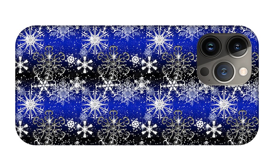 Snowflakes At Night - Phone Case