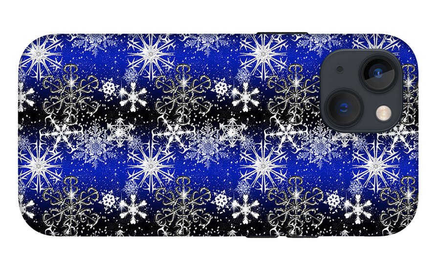 Snowflakes At Night - Phone Case