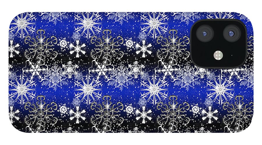 Snowflakes At Night - Phone Case