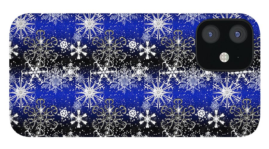 Snowflakes At Night - Phone Case