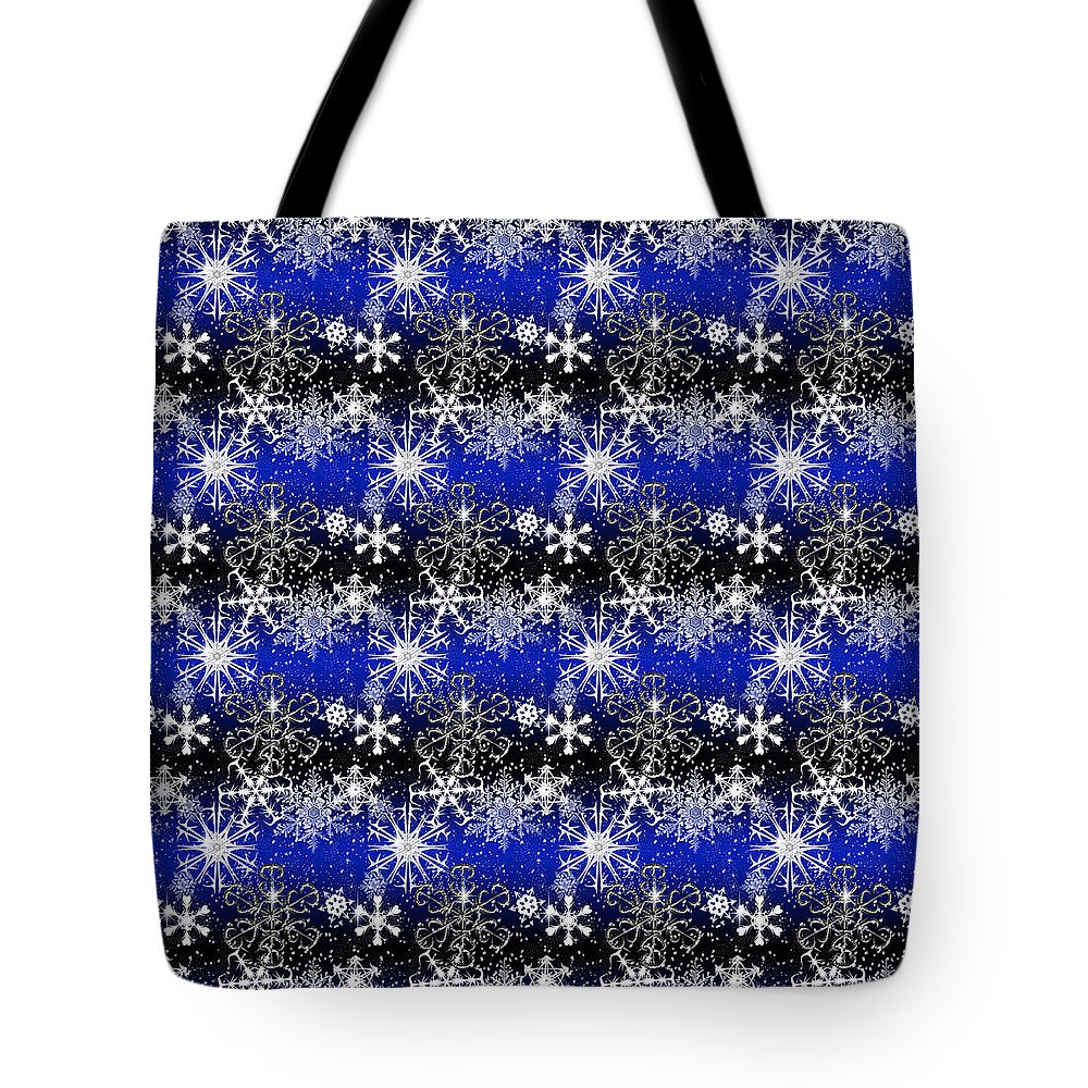 Snowflakes At Night - Tote Bag