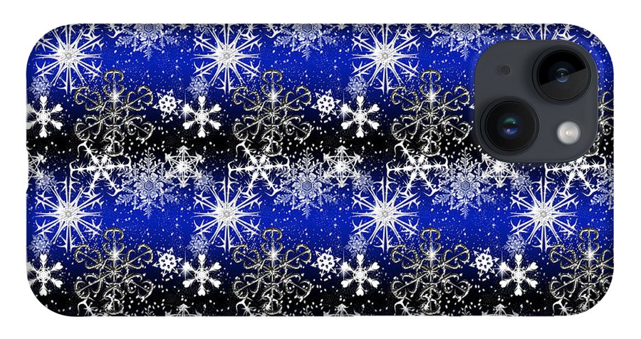 Snowflakes At Night - Phone Case