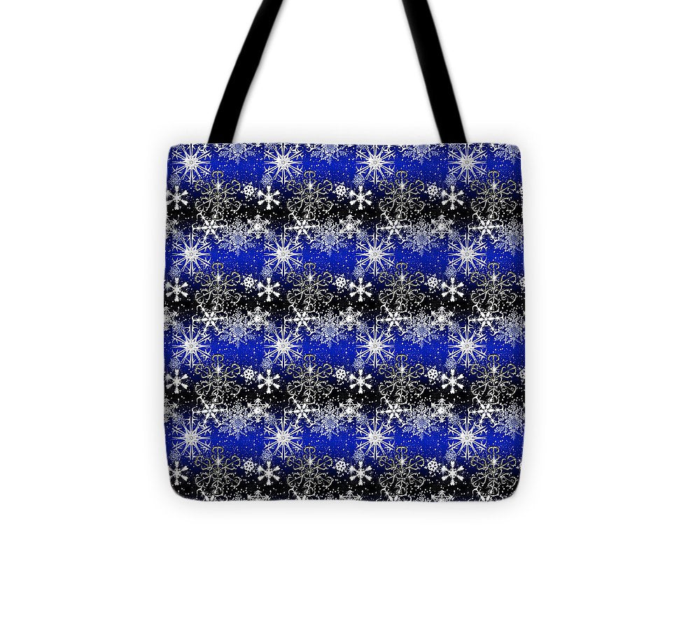 Snowflakes At Night - Tote Bag