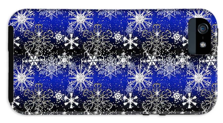 Snowflakes At Night - Phone Case