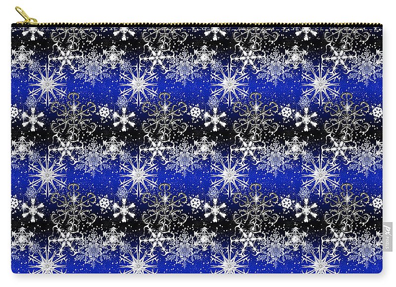 Snowflakes At Night - Carry-All Pouch