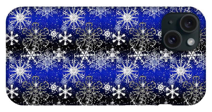 Snowflakes At Night - Phone Case