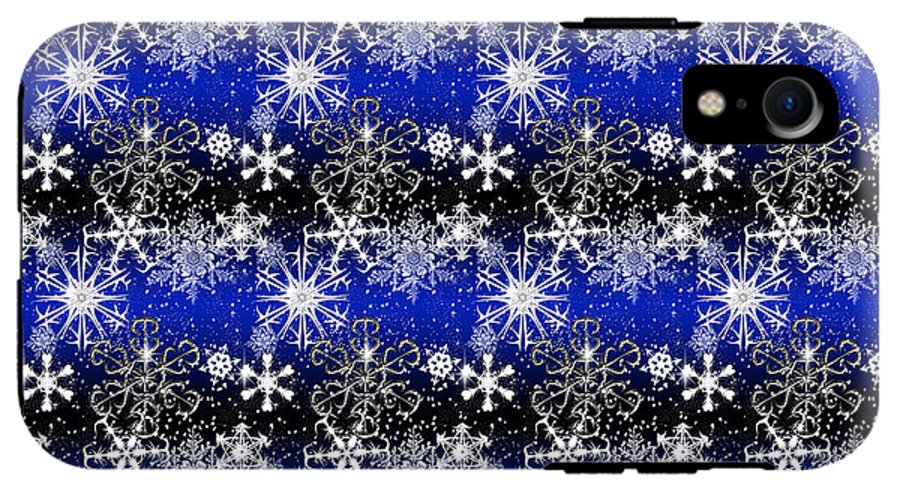 Snowflakes At Night - Phone Case