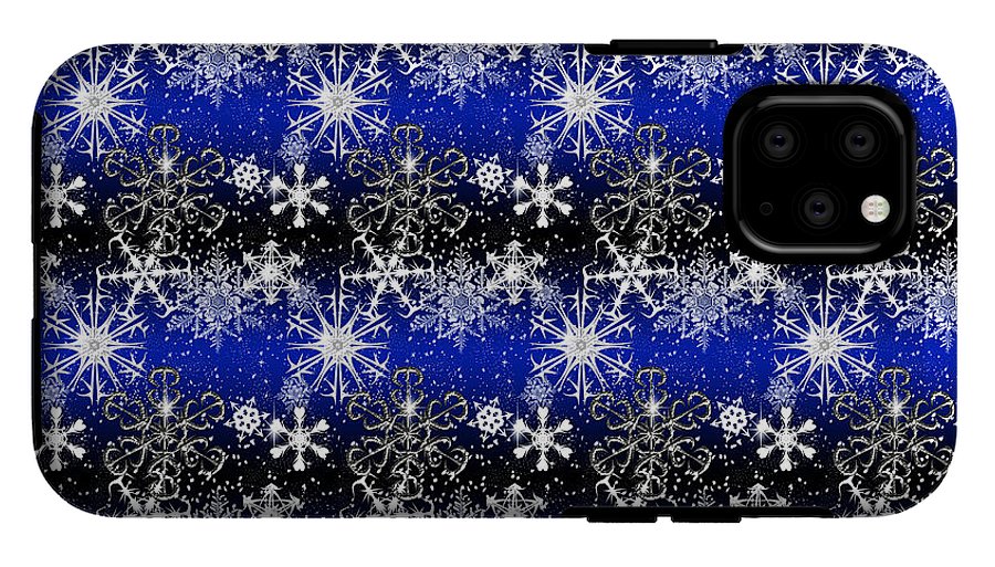 Snowflakes At Night - Phone Case