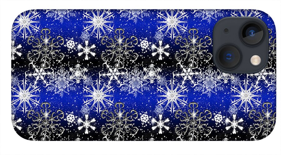 Snowflakes At Night - Phone Case