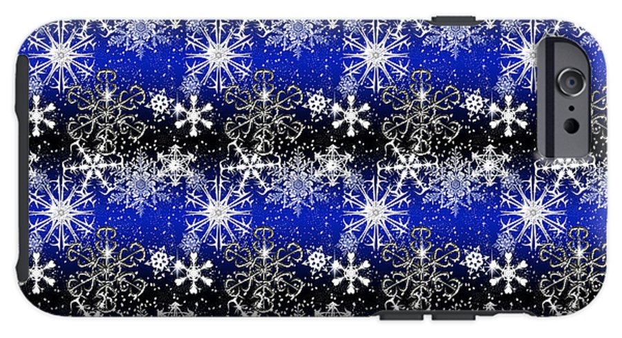 Snowflakes At Night - Phone Case