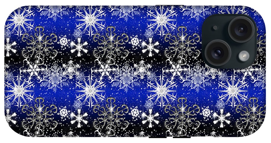 Snowflakes At Night - Phone Case