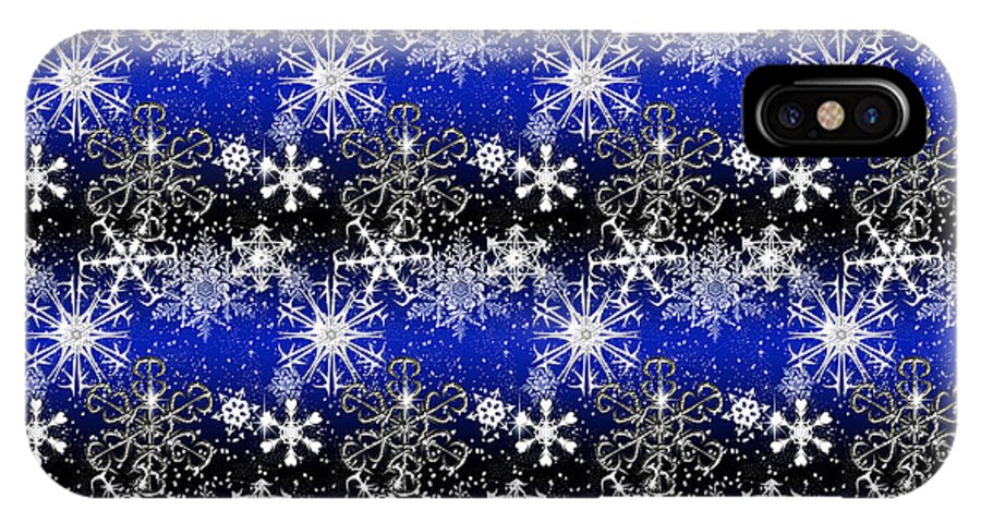 Snowflakes At Night - Phone Case