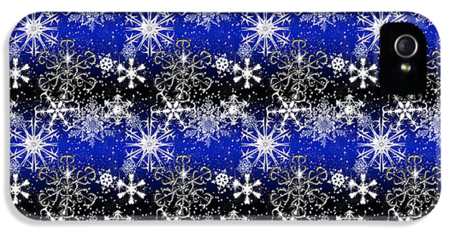 Snowflakes At Night - Phone Case